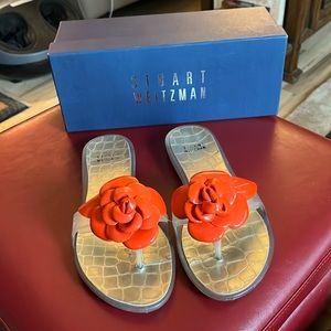 Stuart Weitzman Rose Jelly Sandals